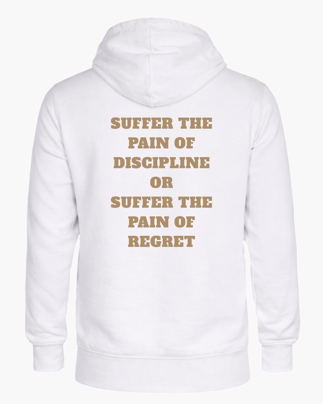 Gray Titan Discipline Hoodie by BD WEAR featuring a front pocket and drawstring hood, made from soft, comfortable fabric.