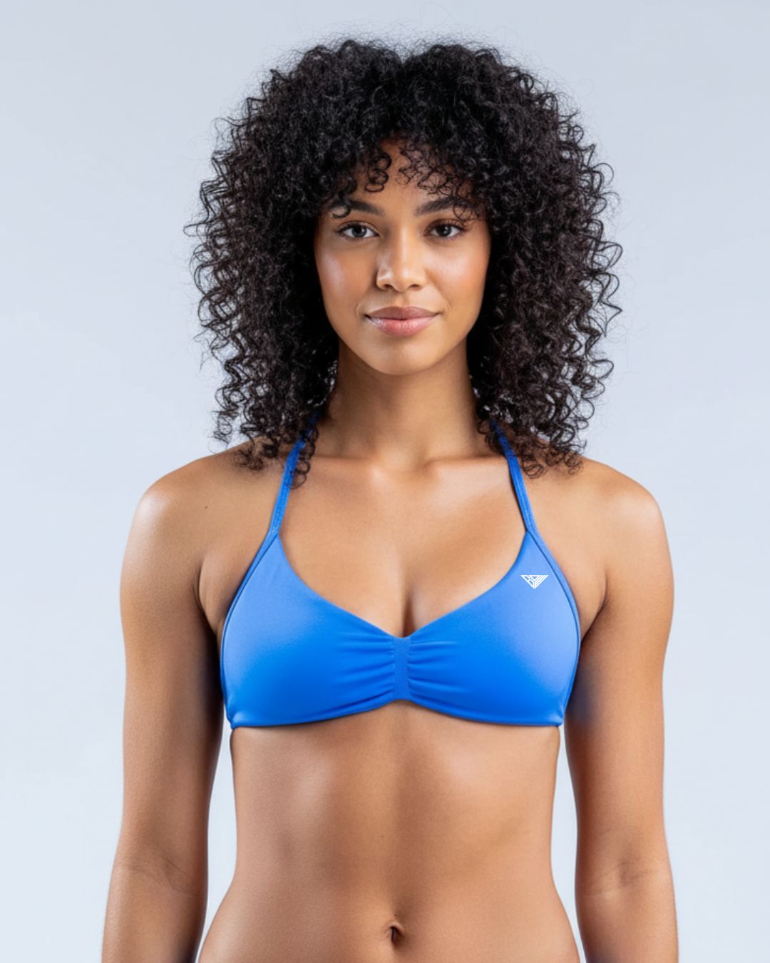 BD WEAR Alia Halter Sports Bra in black, featuring supportive halter design and breathable fabric for active wear.