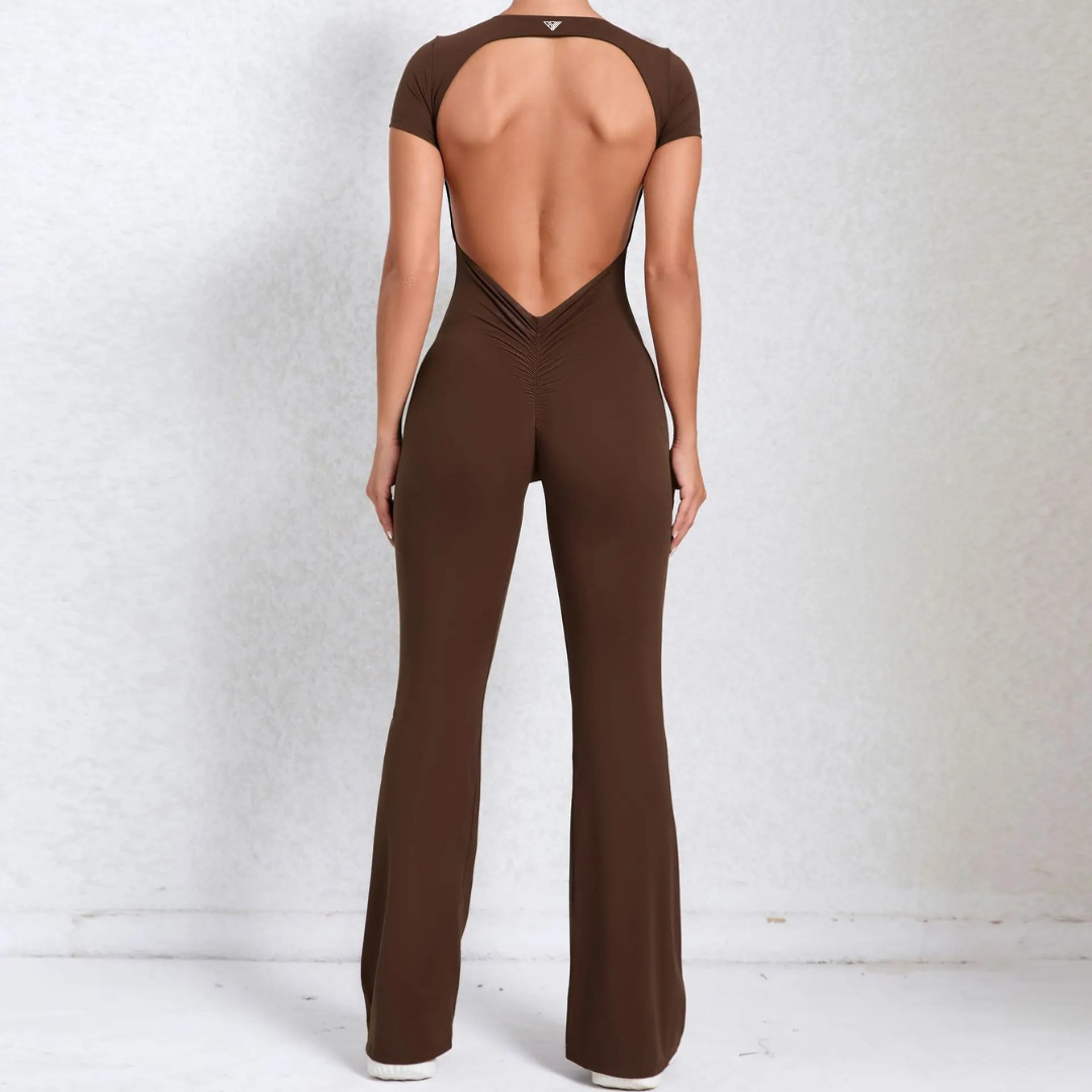 Callista Backless Flared Jumpsuit - BD WEAR