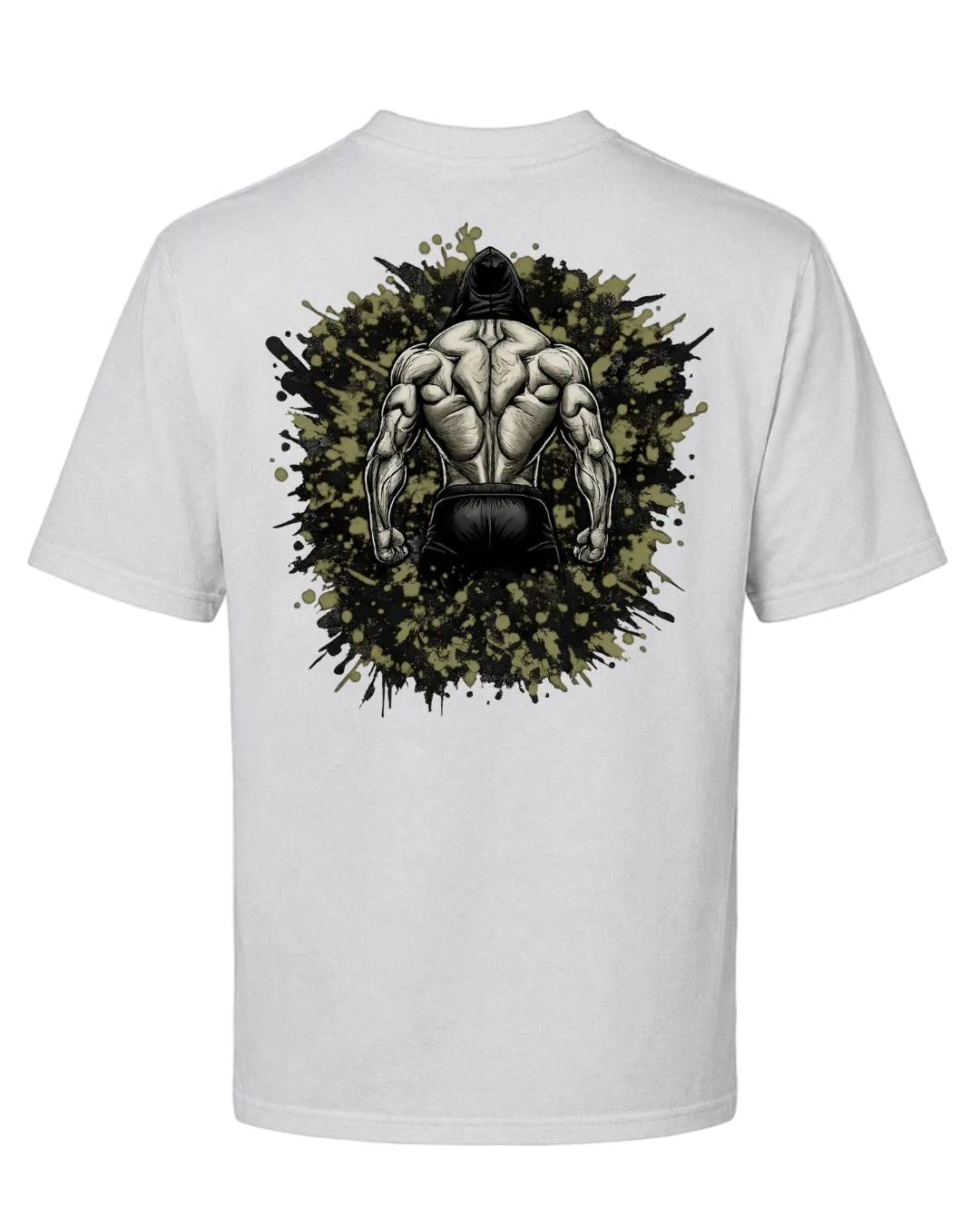 BD WEAR Titan Iron Back oversized T-shirt featuring a bold graphic design and relaxed fit, displayed on a white background.