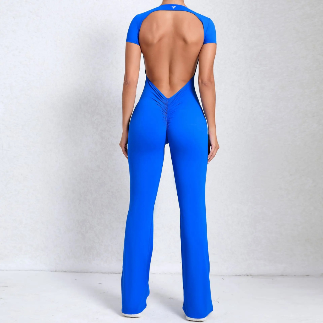 Callista Backless Flared Jumpsuit - BD WEAR
