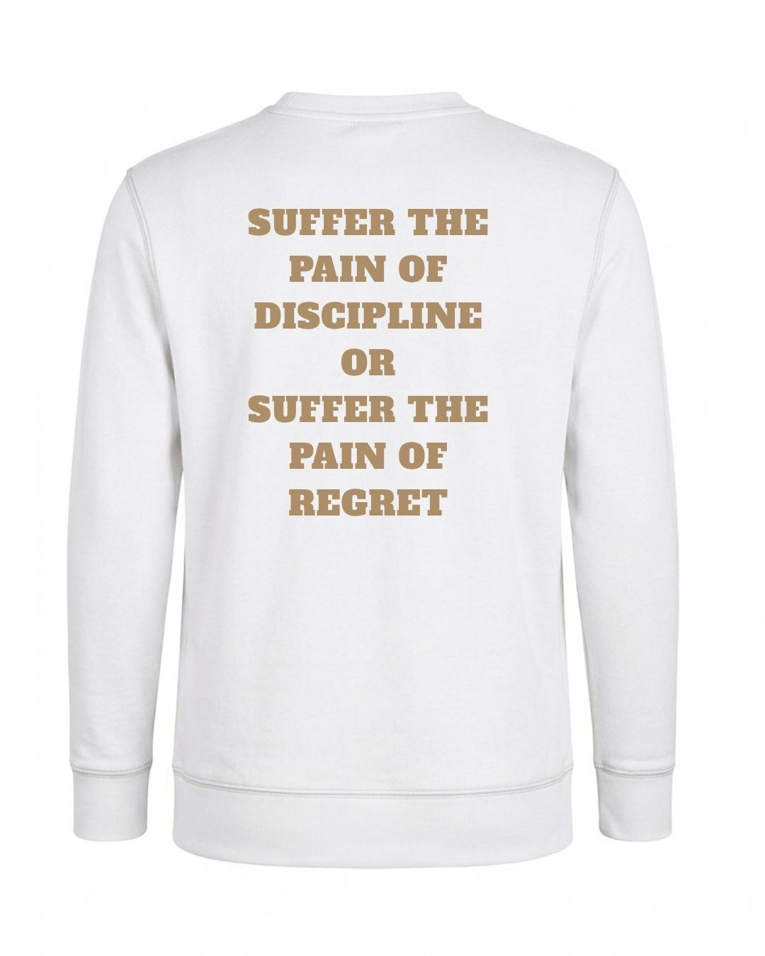 Black Titan Discipline Crewneck by BD WEAR, front view showing the logo and classic crewneck design.