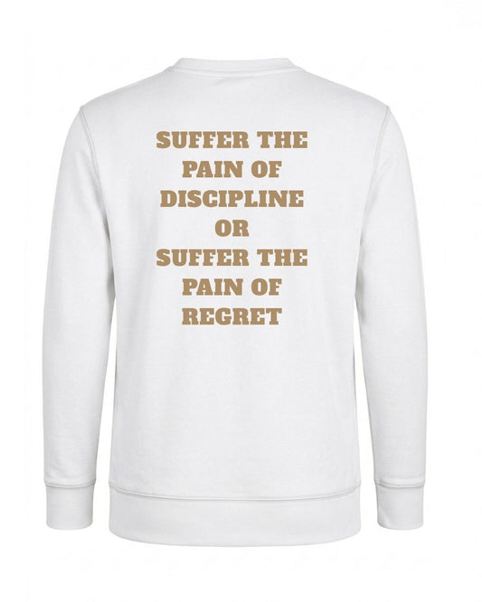 Black Titan Discipline Crewneck by BD WEAR, front view showing the logo and classic crewneck design.