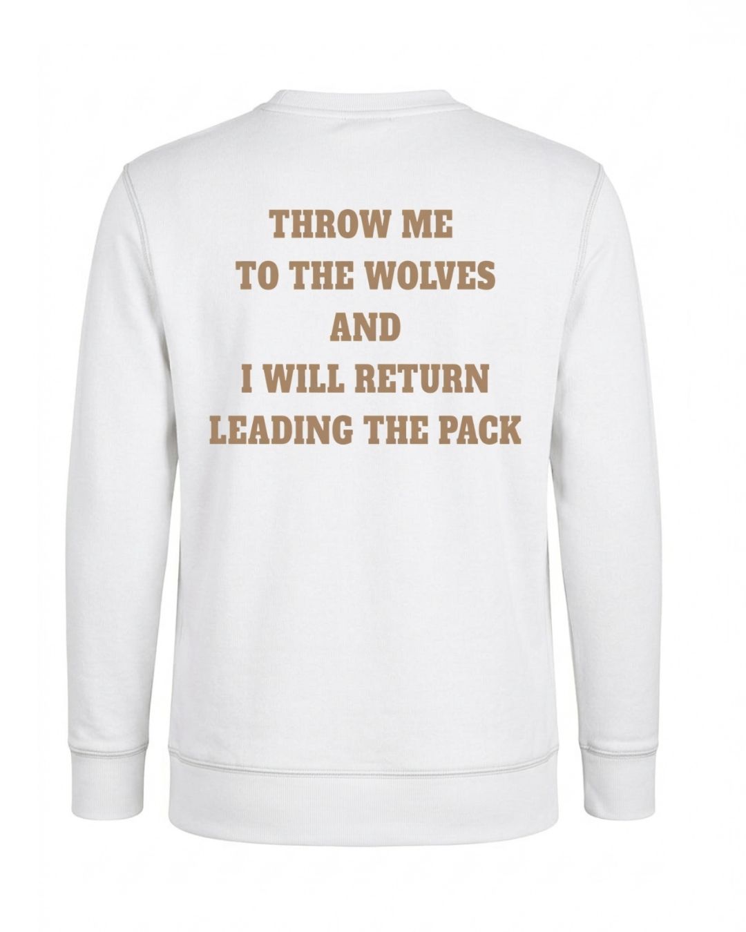 BD WEAR Titan Pack Leader Crewneck in black, featuring a comfortable fit and bold graphic design on the front.