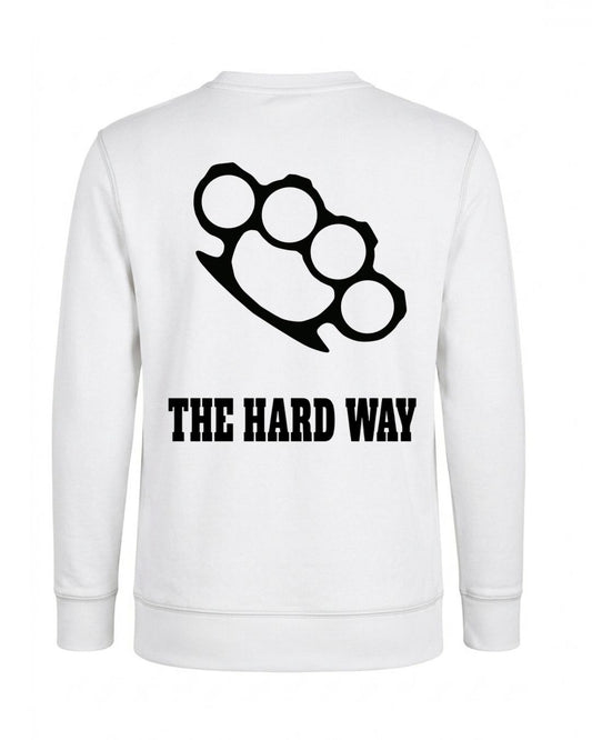 Black Titan Knuckle Crewneck by BD WEAR, featuring bold knuckle graphic on the front, made of soft, comfortable fabric.