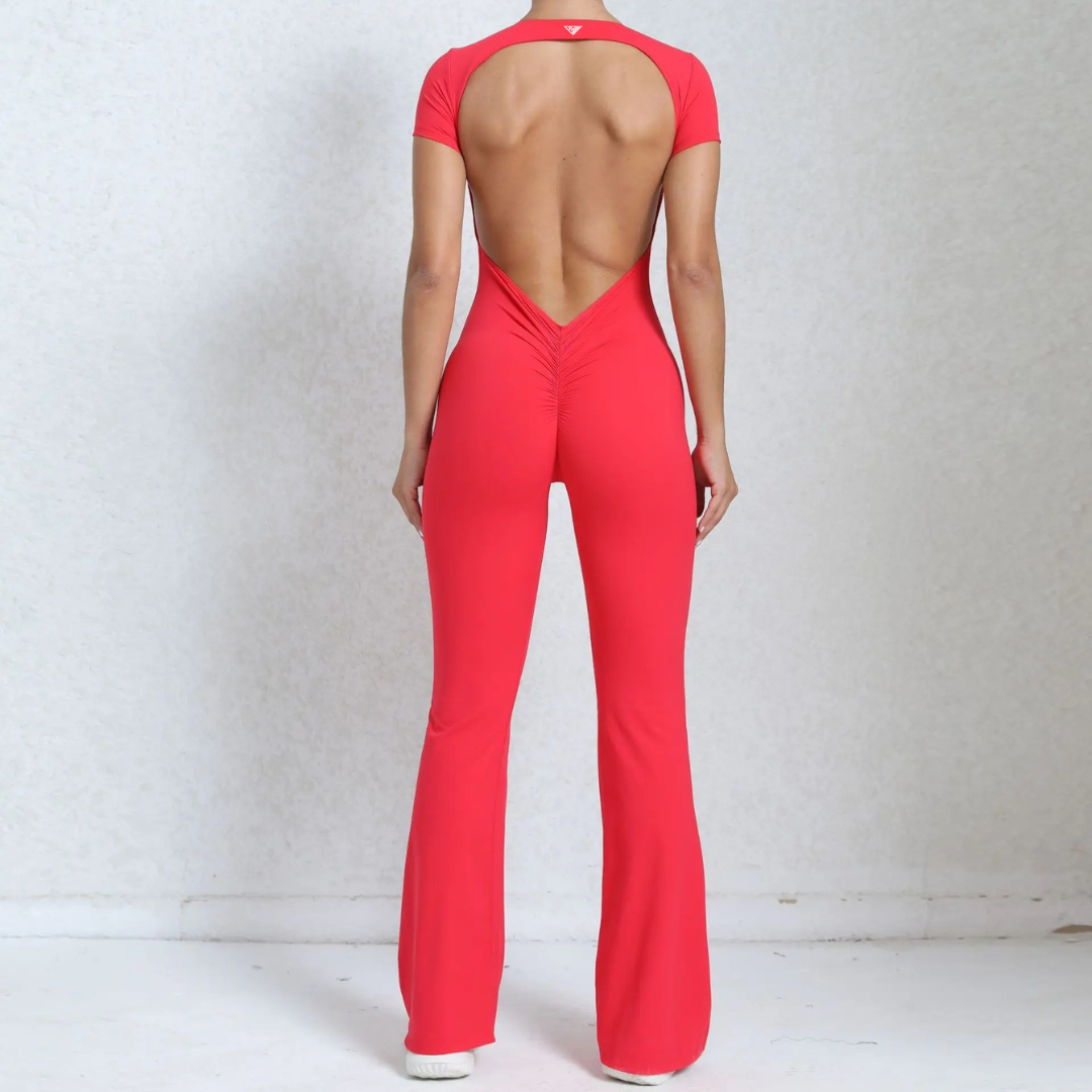 Callista Backless Flared Jumpsuit - BD WEAR