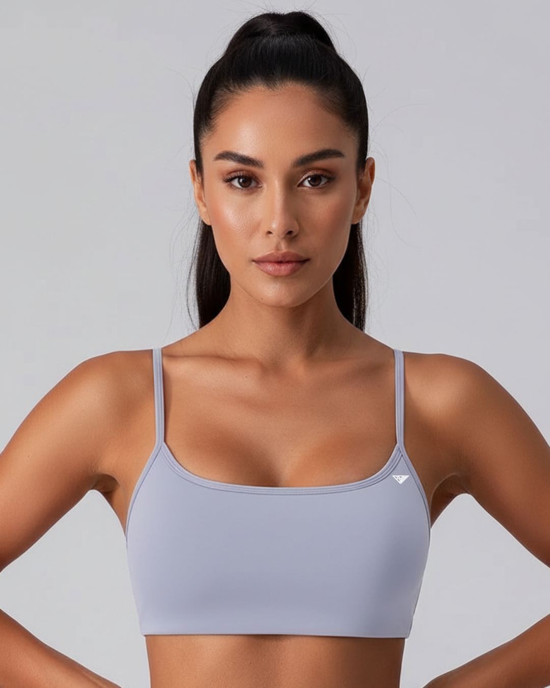 BD WEAR Mira crop top shown in black with adjustable straps, fitted design, and stylish neckline for casual or trendy outfits.