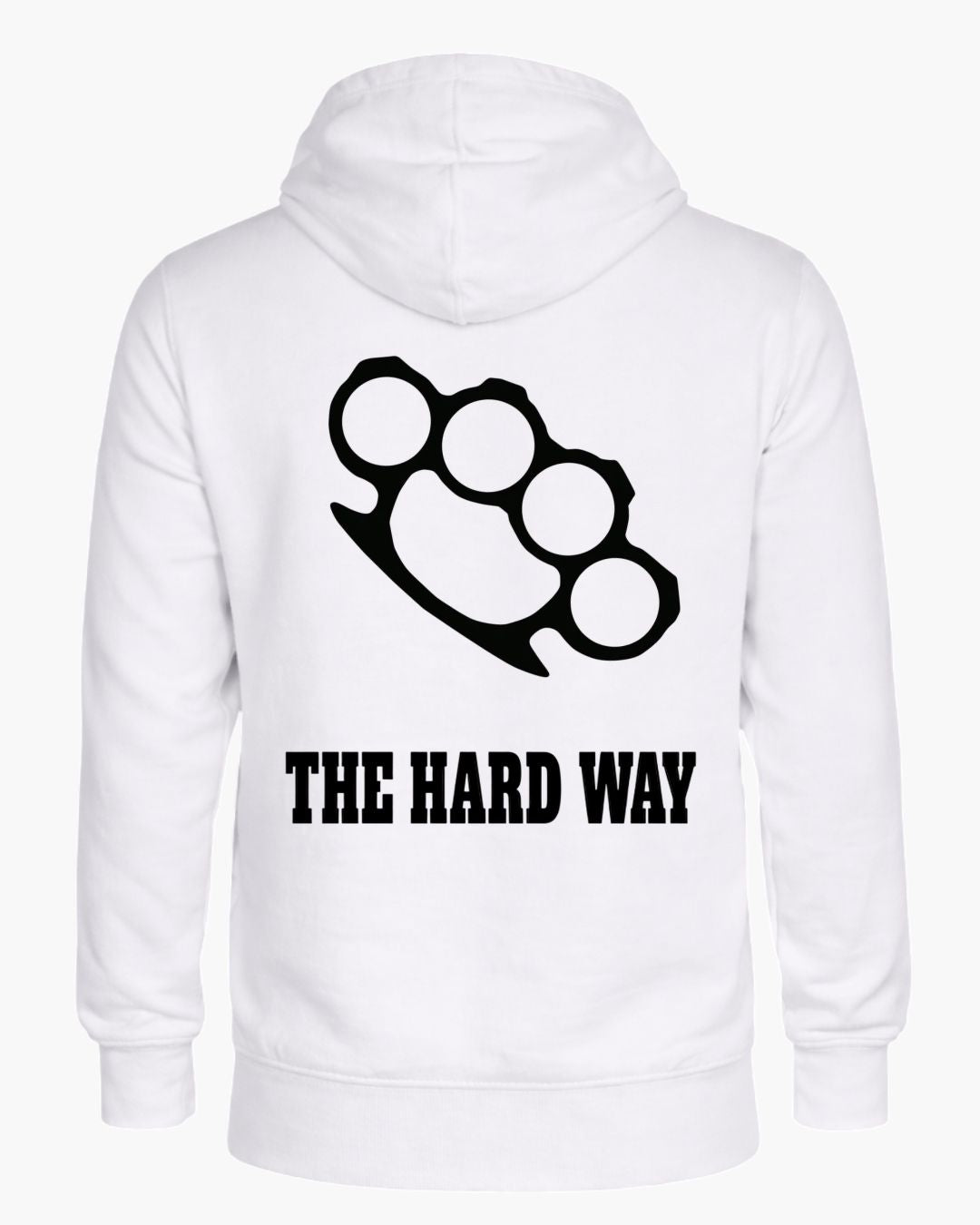 BD WEAR Titan Knuckle Zip Hoodie featuring a front zipper, bold knuckle graphic design, and comfortable casual fit.