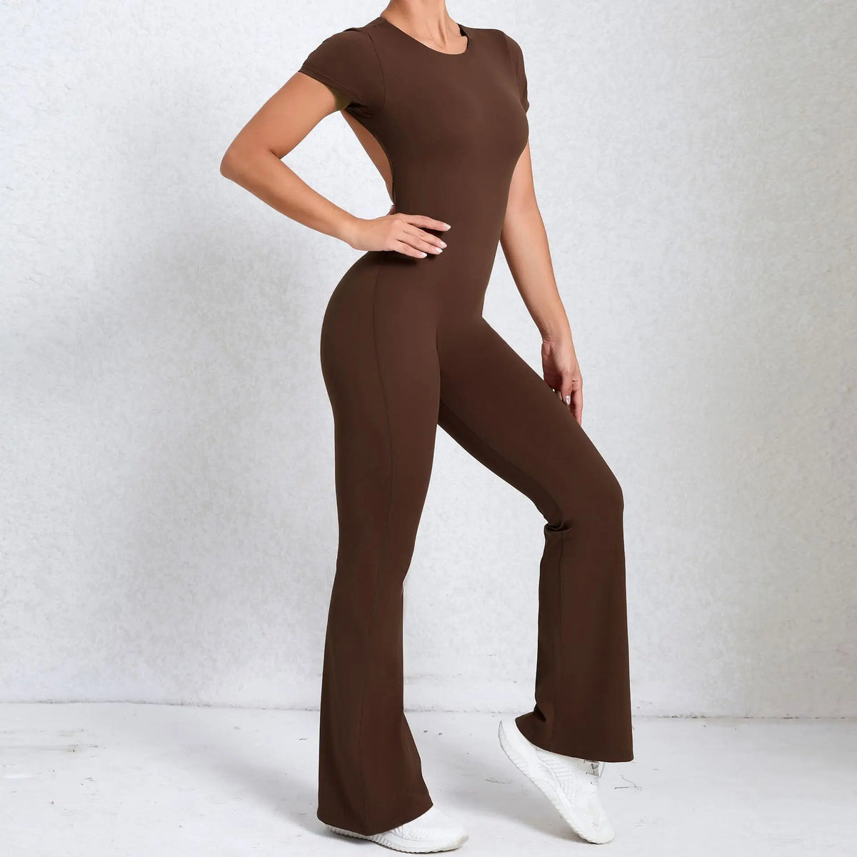 Callista Backless Flared Jumpsuit - BD WEAR