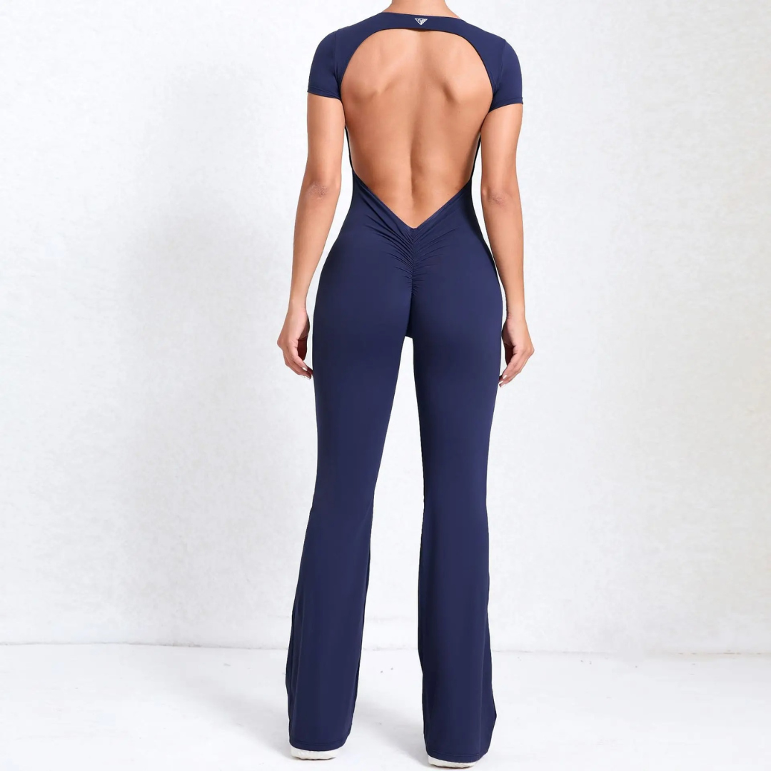 Callista Backless Flared Jumpsuit - BD WEAR