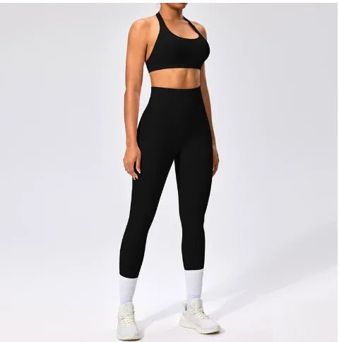 BD WEAR Aura Halter Leggings Set featuring a stylish halter top and matching leggings, perfect for active or casual wear